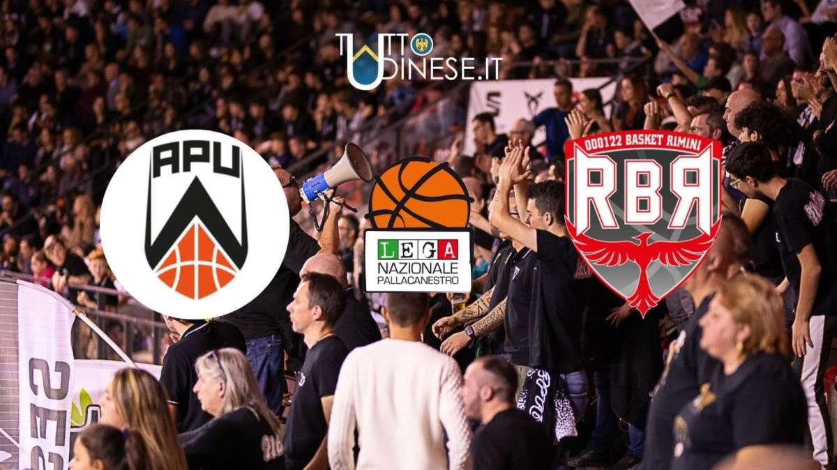 RELIVE SERIE A2 - Apu Udine-Basket Rimini (81-80), finita, sfida tra Gentile e Johnson all'overtime, la spuntano i bianconeri