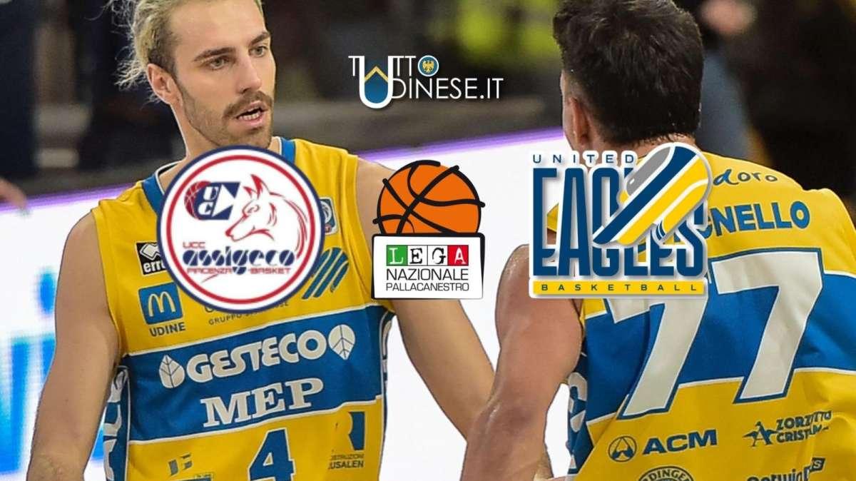 DIRETTA Serie A2 Assigeco Piacenza-UEB Cividale 75-80: RISULTATO FINALE