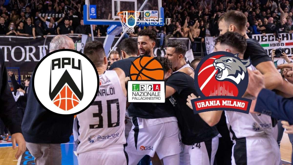 RELIVE Serie A2 Apu Udine-Urania Milano 90-72: RISULTATO FINALE