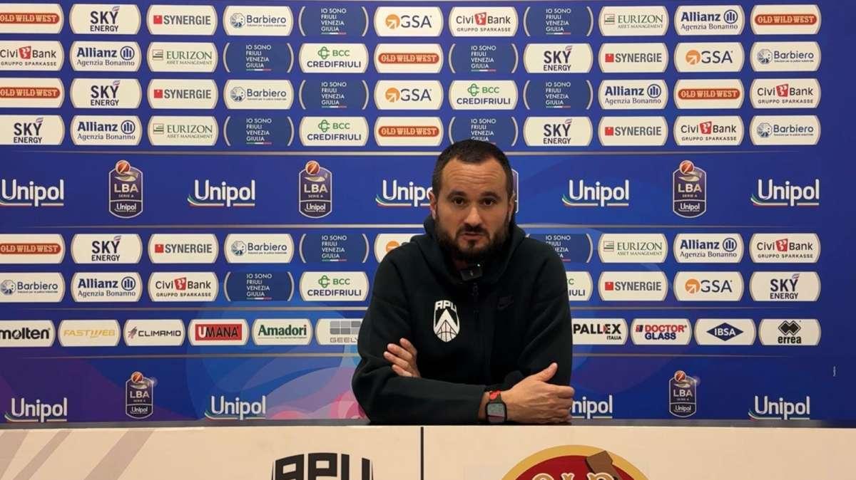 APU Udine-Venezia 87-94, coach Vertemati: "Partita generosa, nulla da recriminare"