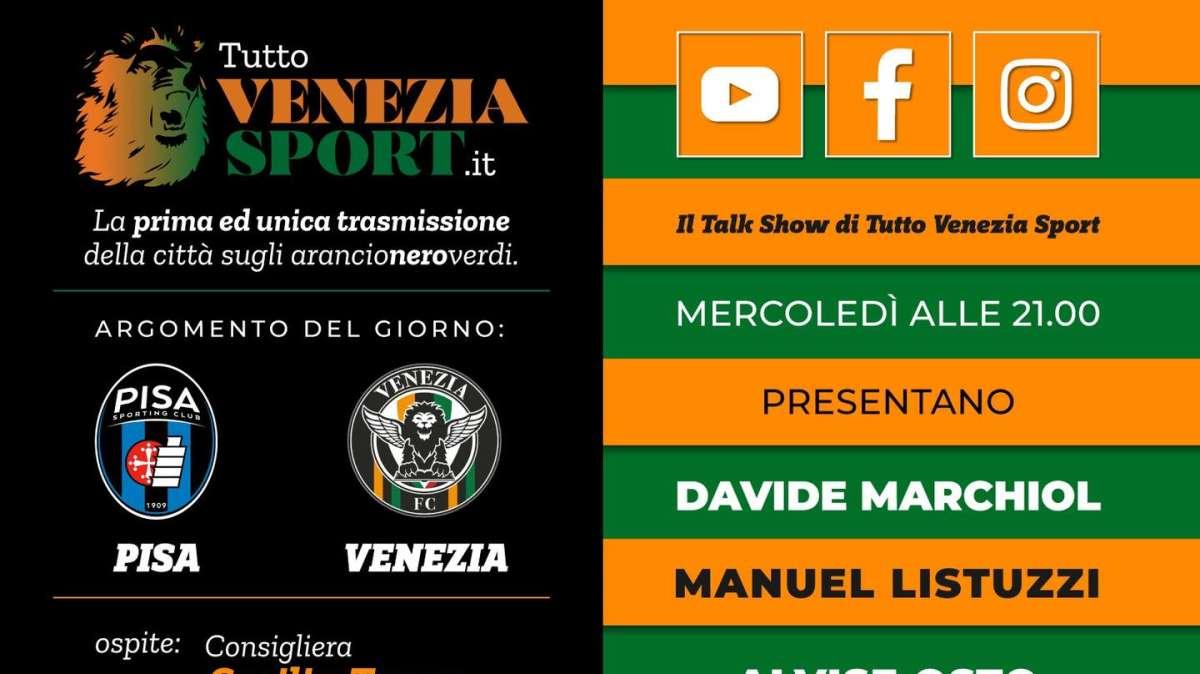 (VIDEO) Talk Show TVS, ore 21:00: post Pisa-Venezia 1-1, commento pre Cagliari, ospite Cecilia Tonon