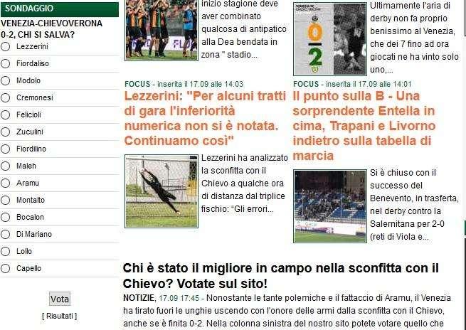 Chi è stato il migliore in campo nella sconfitta con il Chievo? Votate sul sito!