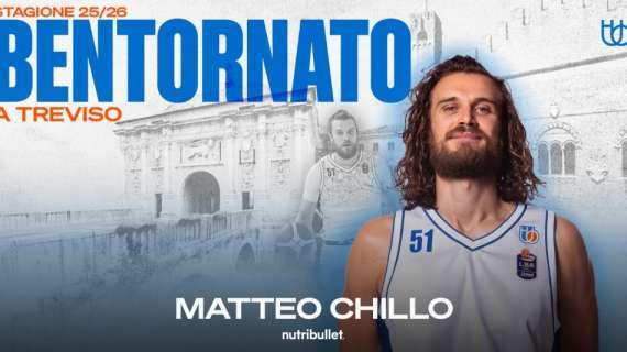 Ex Reyer, Matteo Chillo torna per la seconda volta a Treviso
