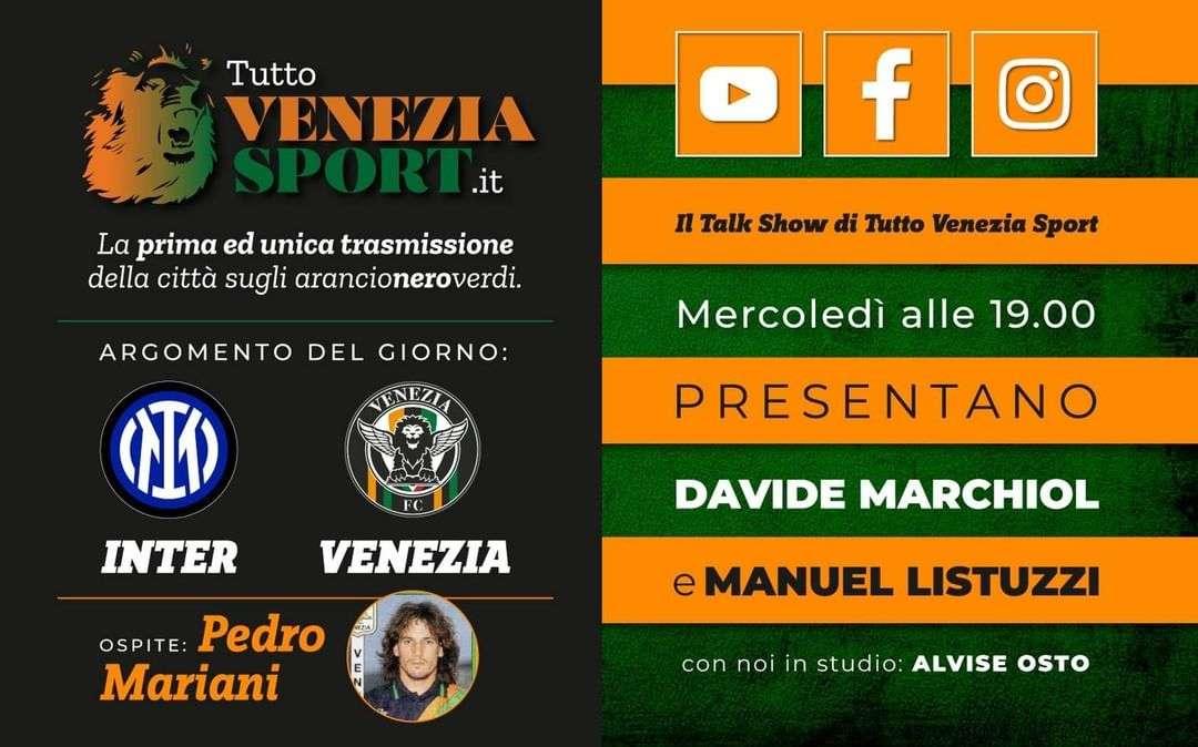 Talk Show Tutto Venezia (Inter-Venezia 2-1, partenza ore 19.00) - Commentiamo l'impresa solo sfiorata a San Siro, con Pedro Mariani