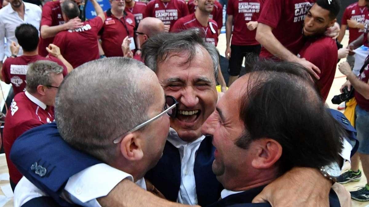Federico Casarin, Presidente della Reyer Venezia ringrazia coach Walter De Raffaele 