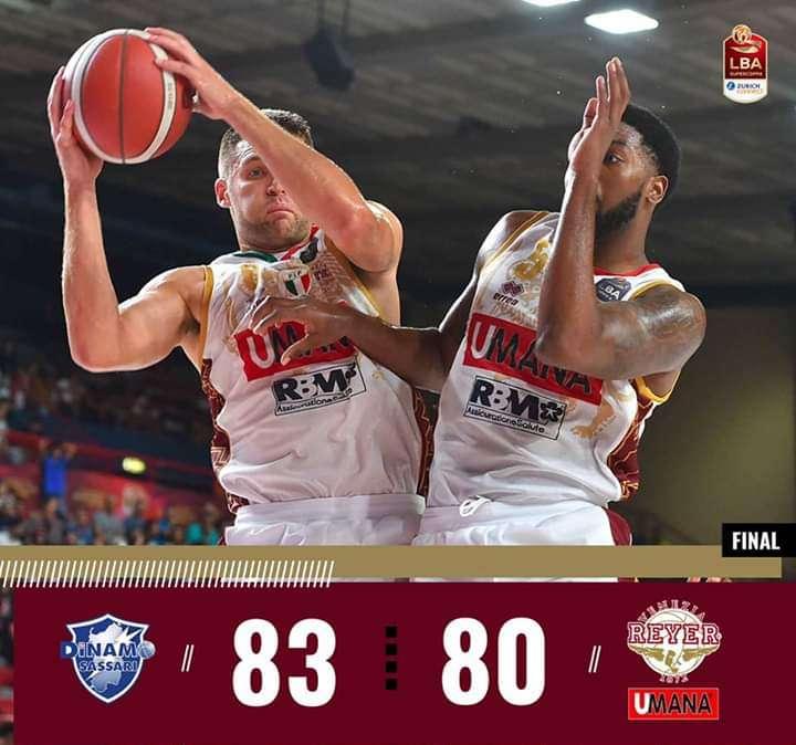 Niente da fare, stavolta Sassari ha la meglio all'over time, la Reyer capitola 83-80