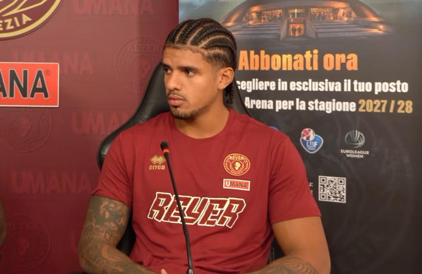 Reyer, Grant: "Venezia è una delle squadre che guardavo da bambino, sono qui per migliorarmi ancora"