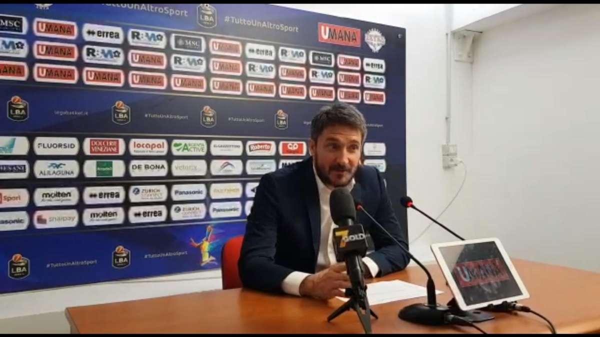 Pozzecco: "Bella partita, magari un po' più per Venezia. Ho un gruppo di veri uomini"