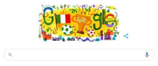 Italia campione d'Europa, anche Google celebra gli Azzurri con un doogle personalizzato