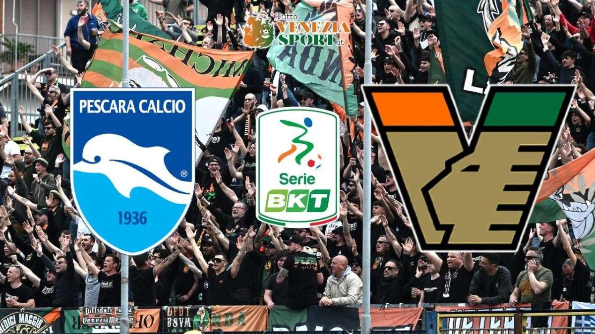 DIRETTA SERIE B, Pescara-Venezia 2-2: finita, Di Nardo fa saltare la difesa dei leoni e firma la rimonta