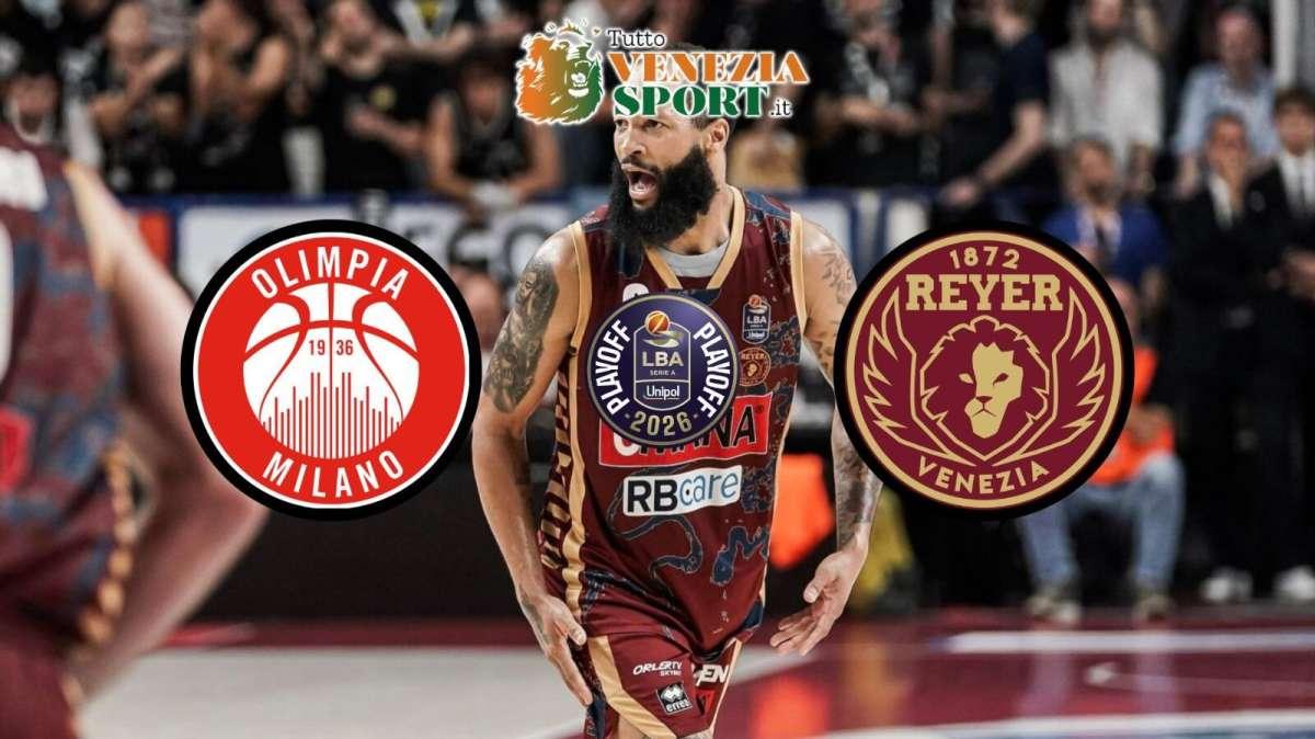 LBA Playoff Olimpia Milano-Reyer Venezia (100-80) Milano stende Venezia e al Forum e si porta 1-0 nella serie di Finale.