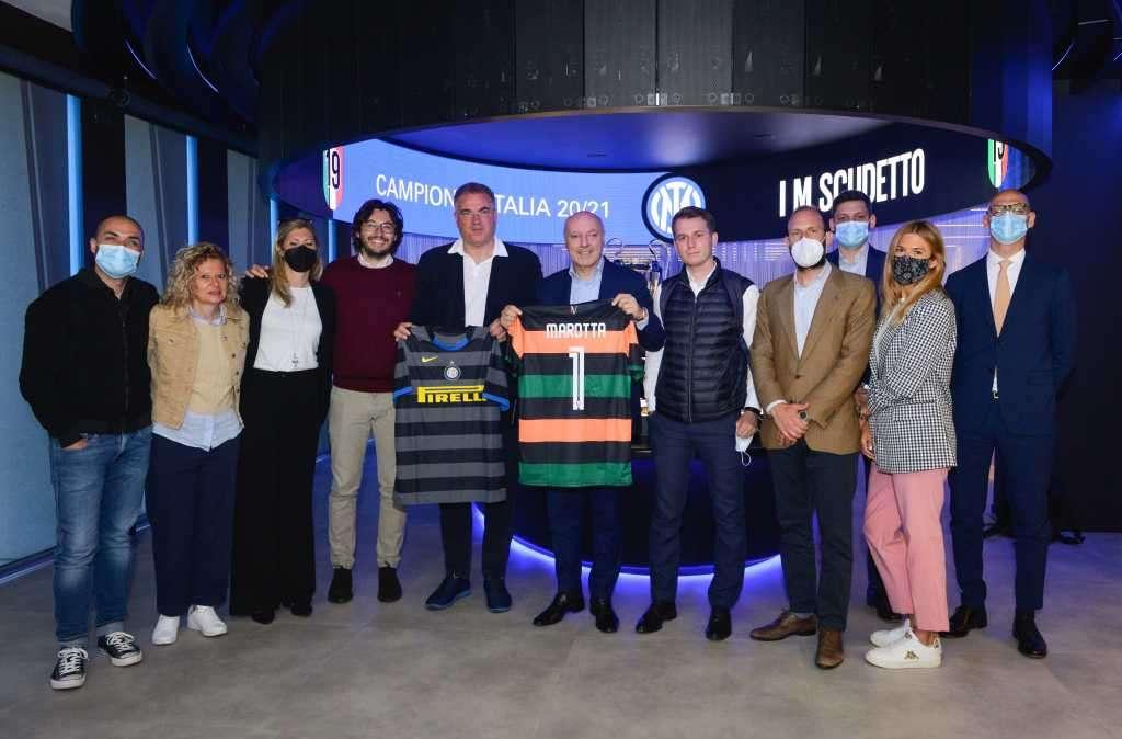 Una delegazione del Venezia FC in visita presso le sedi di Lega di Serie A e Inter 