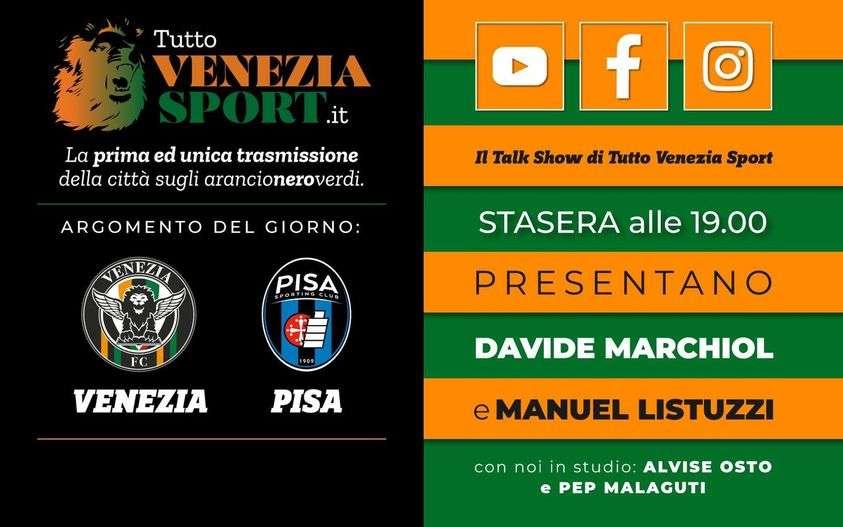 Talk Show TVS, live alle 19, (Venezia-Pisa 1-1) - Pareggio che non accontenta, Javorcic scricchiola? Cagliari la prossima sfida