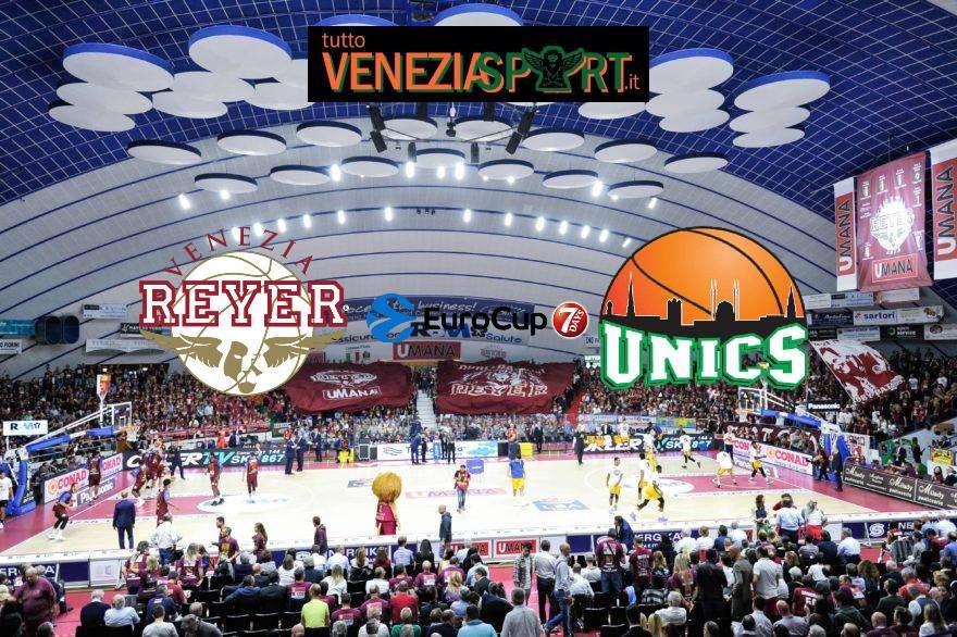 LIVE EUROCUP - Reyer-Kazan (85-78) Esordio Vittorioso per la Reyer. Fine del match