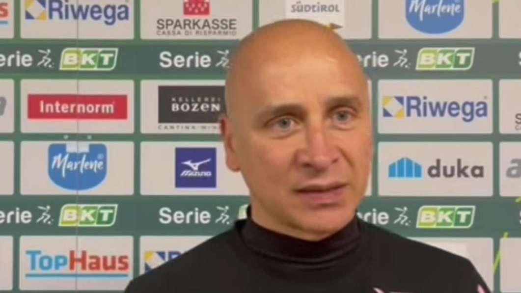 Palermo, Corini: "Lavoriamo per una mentalità forte, abbiamo ambizioni"
