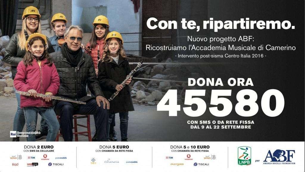 La Lega B in campo al fianco della Andrea Bocelli Foundation