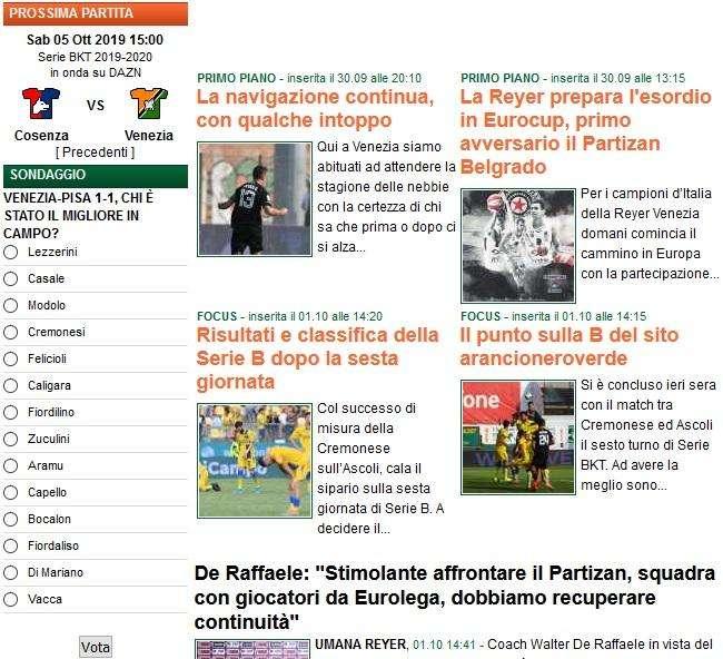Vota il tuo MVP di Venezia-Pisa