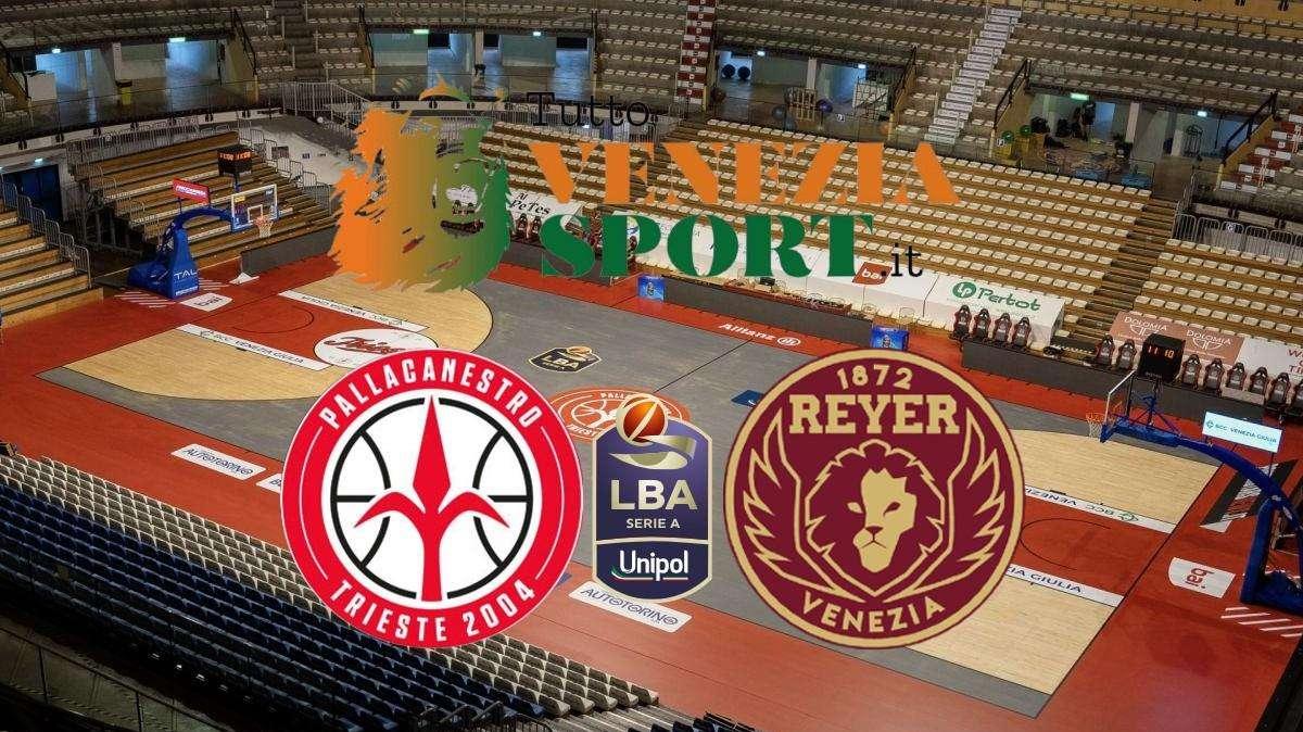 LBA Pallacanestro Trieste-Reyer Venezia (78-84) La Reyer batte Trieste e difende il terzo posto in classifica dall'attacco di Milano.