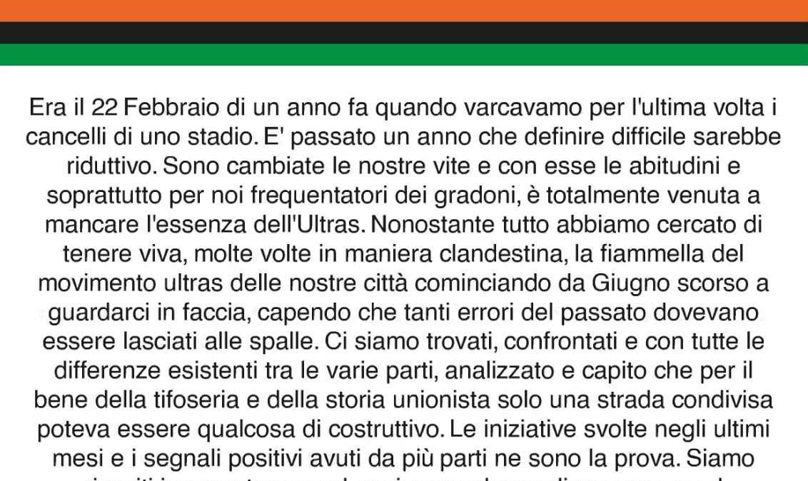 Boom, il tifo arancioneroverde si riunisce!