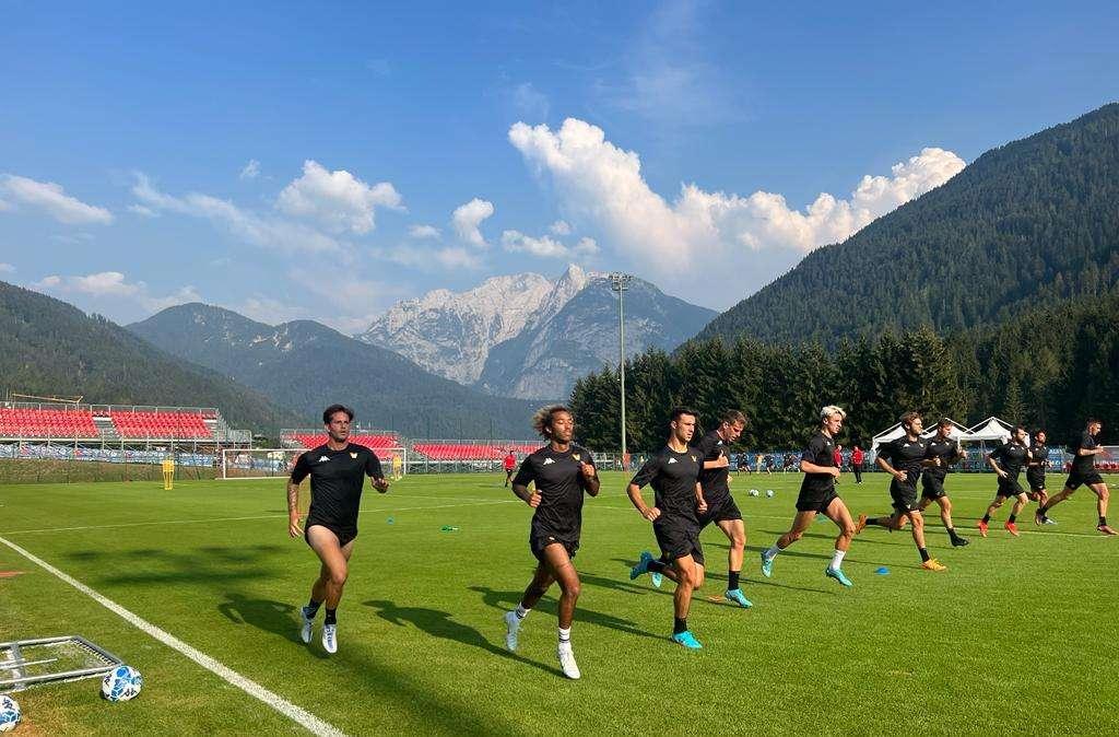 Primo allenamento ad Auronzo di Cadore, Cuisance ancora in permesso