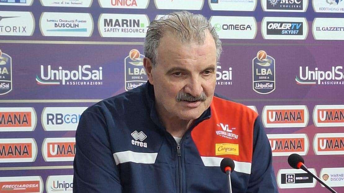 Pesaro, Sacchetti: "Patito la fisicità della Reyer, giocare a Venezia mai facile"