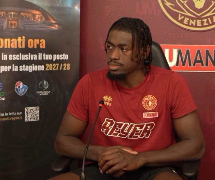 Reyer, Boakye: "Voglio essere il miglior difensore della squadra, Wiltjer mi sta aiutando molto"