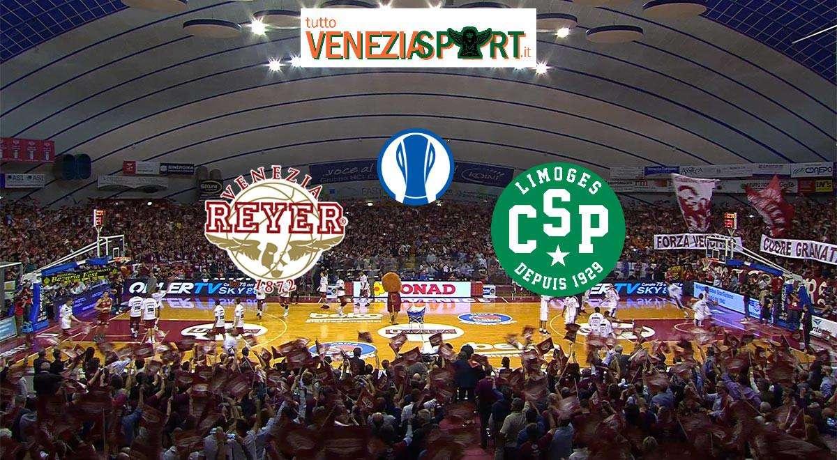 RELIVE EUROCUP - Reyer-Limoges (93-85), seconda vittoria per gli orogranata, partita sempre in bilico, il 20-0 si rivela fondamentale!