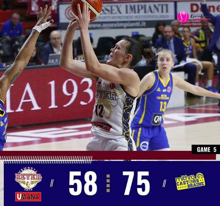 Euroleague Women, Round #5 Reyer Venezia-Castors Braine 58-75, brutta caduta per le ragazze