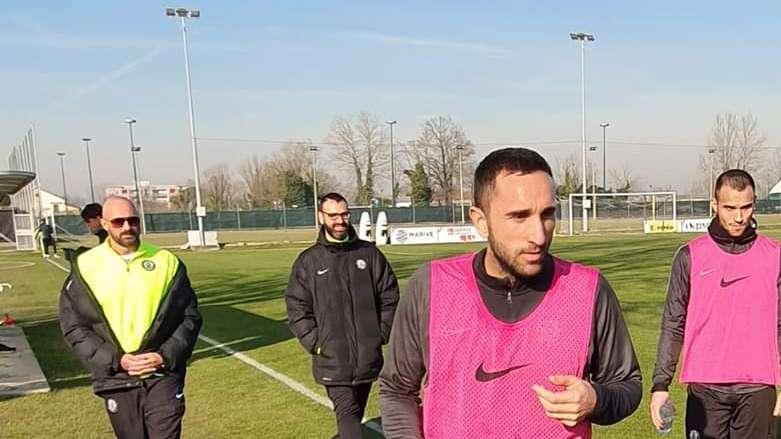 Lo svincolato Molinaro al lavoro al Taliercio agli ordini di Dionisi