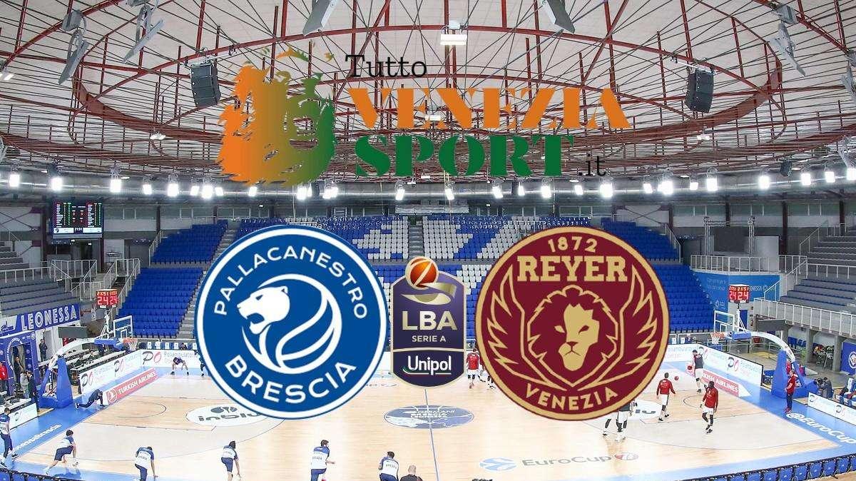 RELIVE LBA Germani Brescia-Reyer Venezia (104-93) Brescia si aggiudica la battaglia contro Venezia.