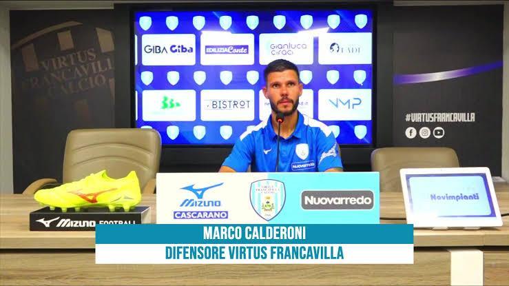Virtus Francavilla, Calderoni: "Noi pensiamo a dare il massimo"