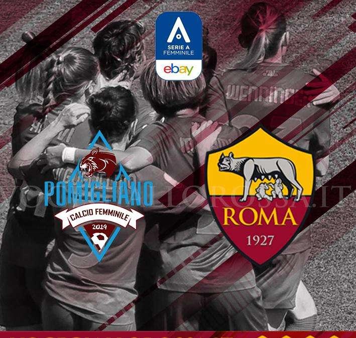 Serie A Femminile - Pomigliano-Roma - La copertina del match. GRAFICA!