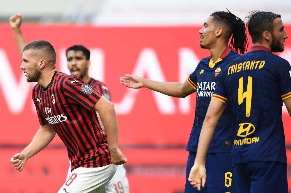 Milan-Roma 2-0 - Rebic e Calhanoglu stendono i giallorossi. VIDEO!