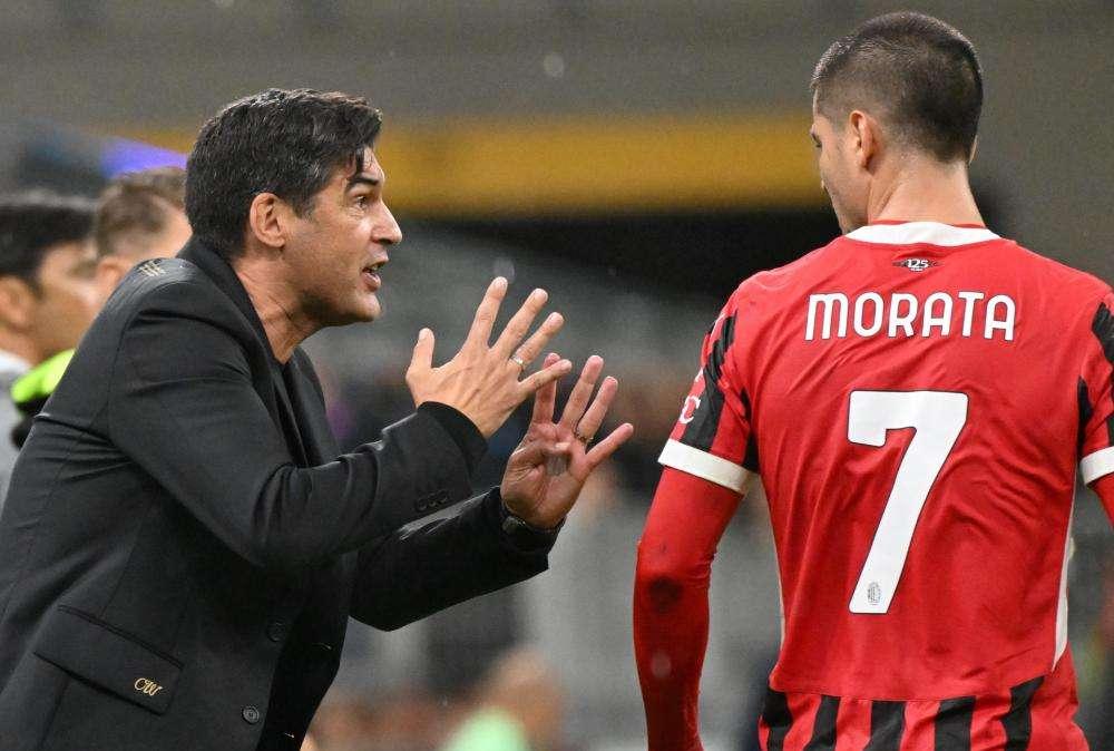 Milan, Fonseca: "Morata? C'è protocollo medico, non può giocare"