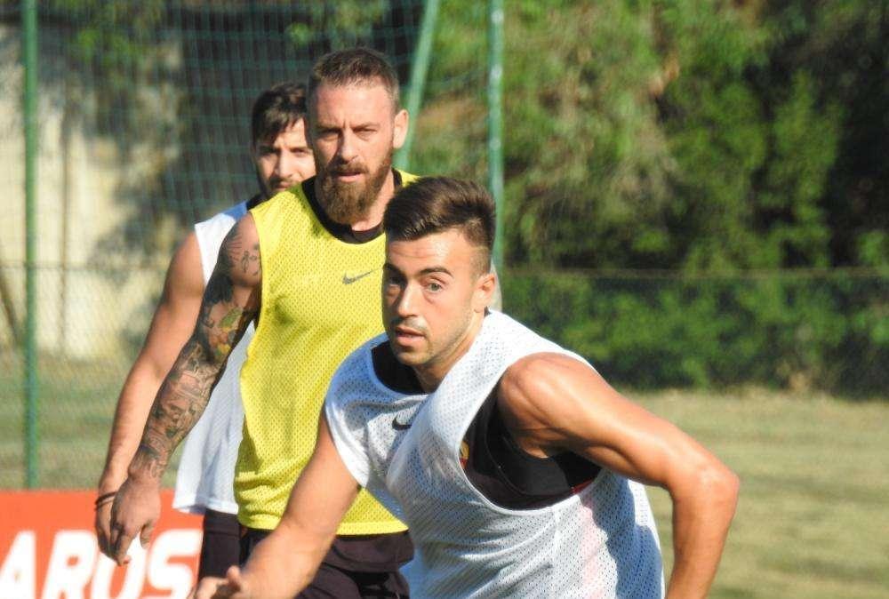 TRIGORIA - Tattica e partitella. Ancora in gol Schick, rete decisiva di El Shaarawy