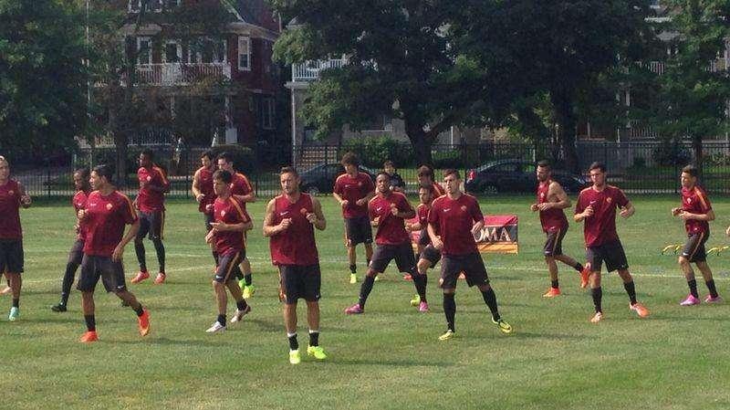 Pennsylvania, allenamento di scarico per la Roma