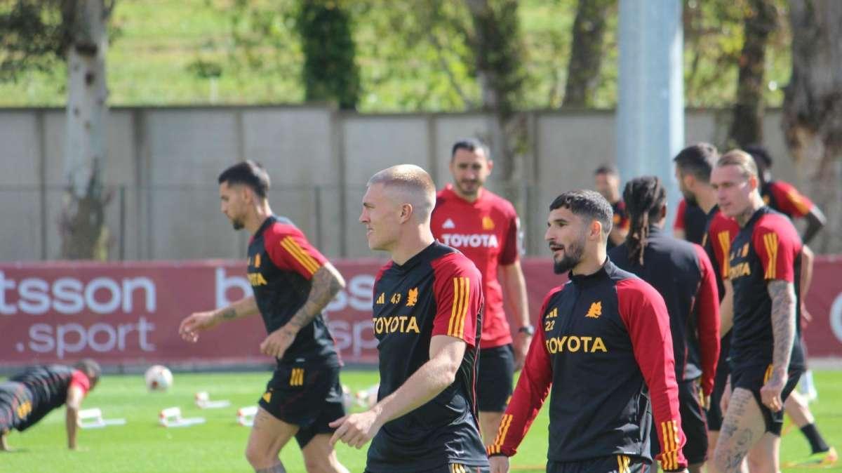 La photogallery della rifinitura della Roma in vista del Milan