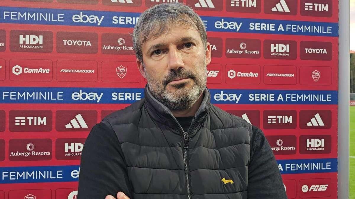 Roma Femminile, Spugna: "Vincere domani vorrebbe dire riavvicinare la testa della classifica, per noi questo è l'obiettivo"
