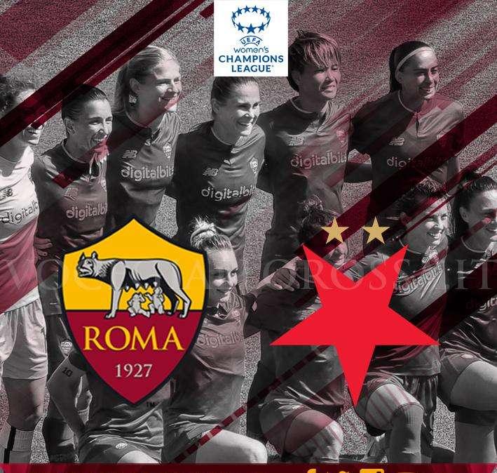 Women's Champions League - Roma-Slavia Praga - La copertina del match. GRAFICA!