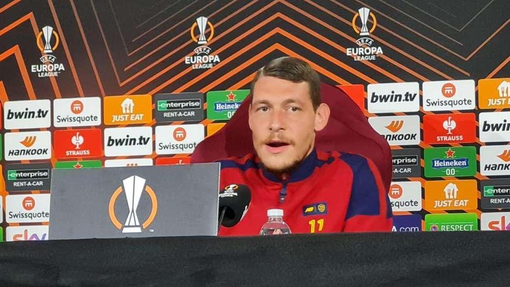 TRIGORIA - Belotti: "È uno stimolo confrontarmi con Abraham, è un attaccante forte. Mourinho ha una voglia di vincere maggiore rispetto al giorno precedente"