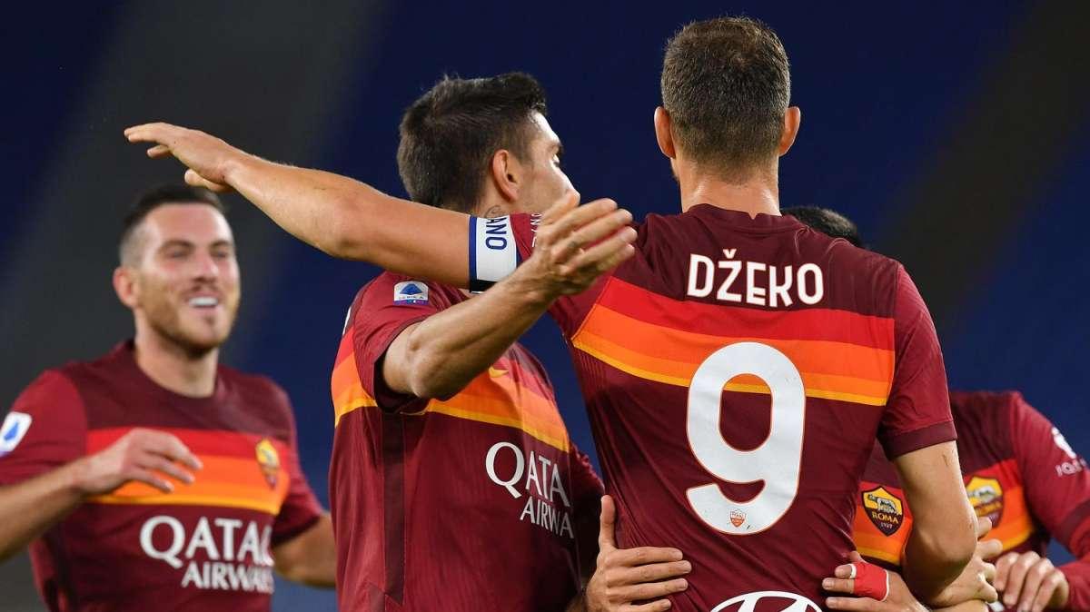 LA VOCE DELLA SERA - Successo per 5-2 contro il Benevento. Fonseca: "Lottiamo per la Champions, non parliamo di Scudetto". Pedro: "Mi trovo bene con Dzeko e Mkhitaryan"