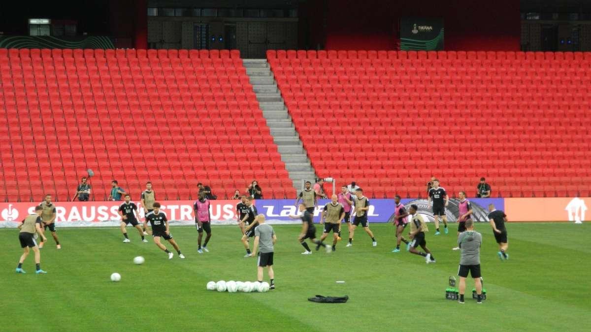 ARENA KOMBËTARE - La photogallery della rifinitura del Feyenoord