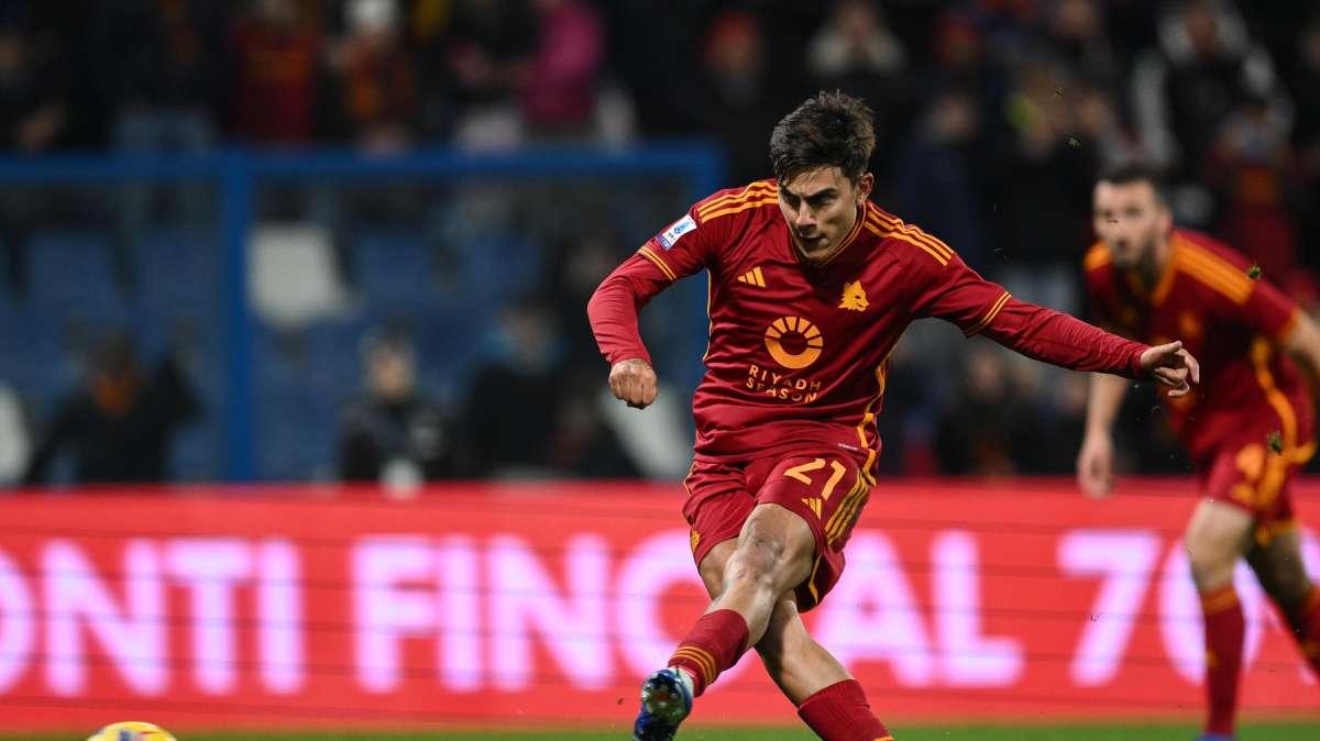 Sassuolo-Roma 1-2 - Da Zero a Dieci - I gol oltre il 75', quello di Dybala e la scelta mediatica di Mourinho