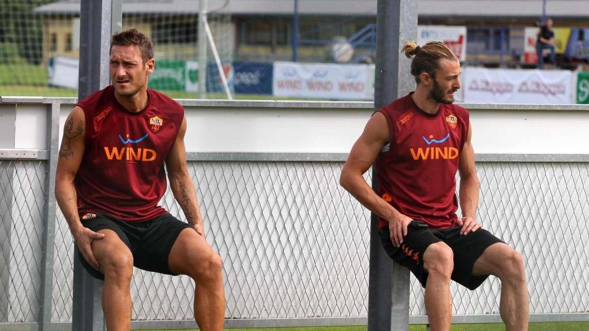E' già feeling tra Totti e Balzaretti