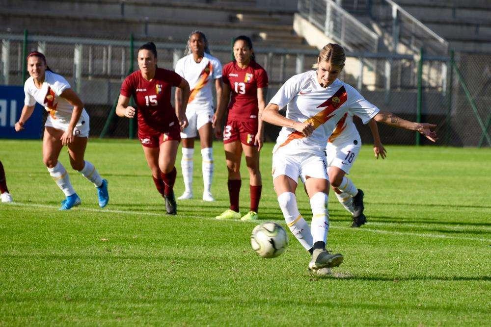TRE FONTANE - Roma-Venezuela 4-2, doppietta per Hegerberg, di Thestrup e Thomas le altre reti. FOTO!