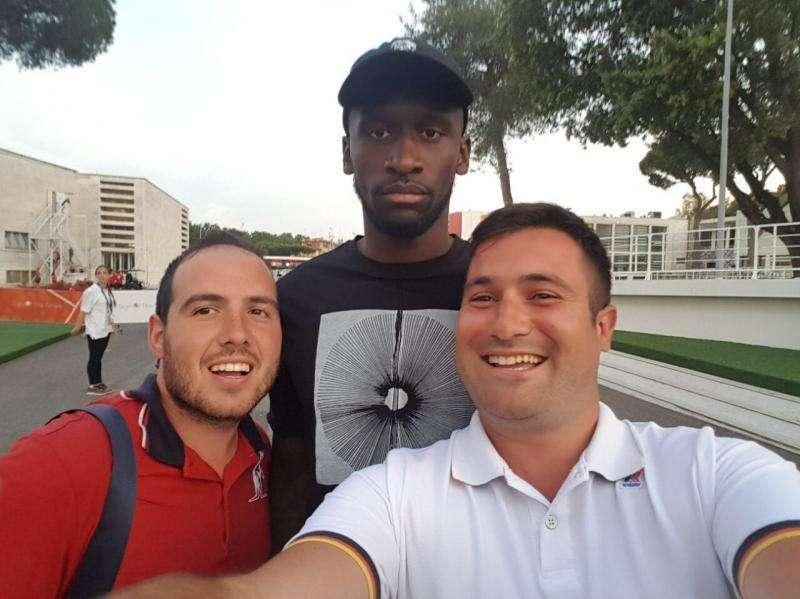 Rüdiger al Foro Italico per gli Internazionali di tennis. FOTO!