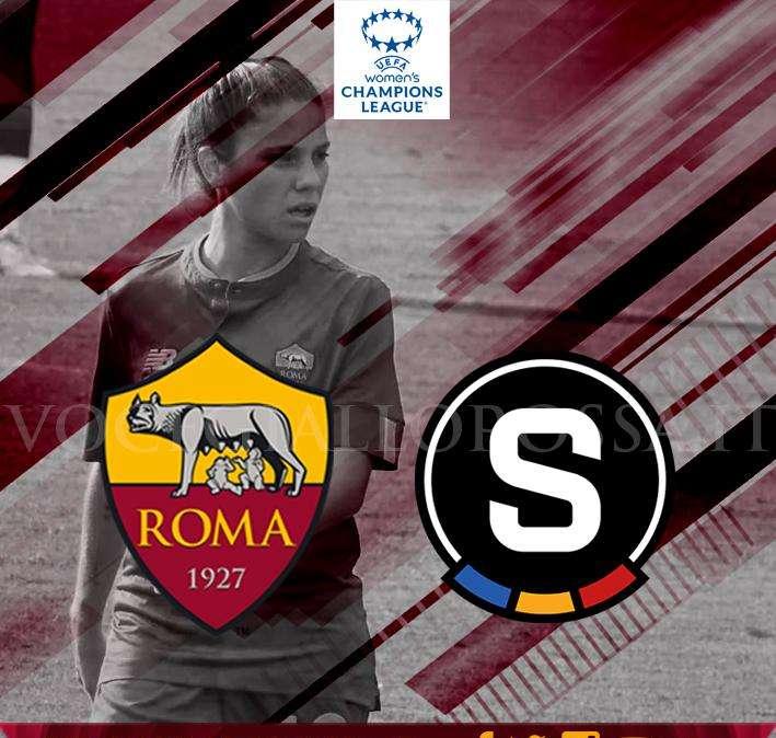 Women's Champions League - Roma-Sparta Praga - La copertina del match. GRAFICA!