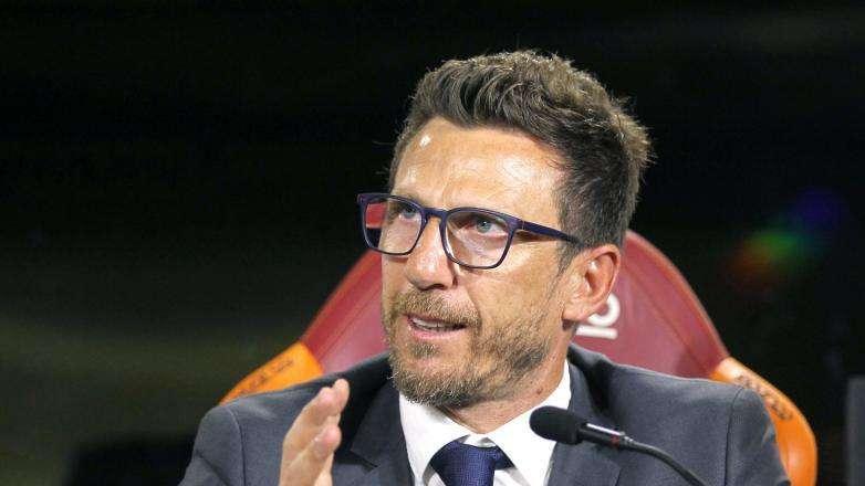 Trigoria - Di Francesco: "Non mi sono piaciute le parole di Dzeko ma sono state chiarite. Florenzi giocherà. Schick determinante a partita in corso. Le parole di Radja fanno piacere"