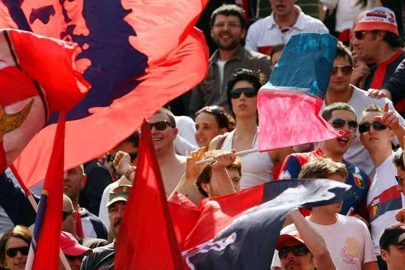 Tifosi genoani a Roma nonostante il divieto di trasferta