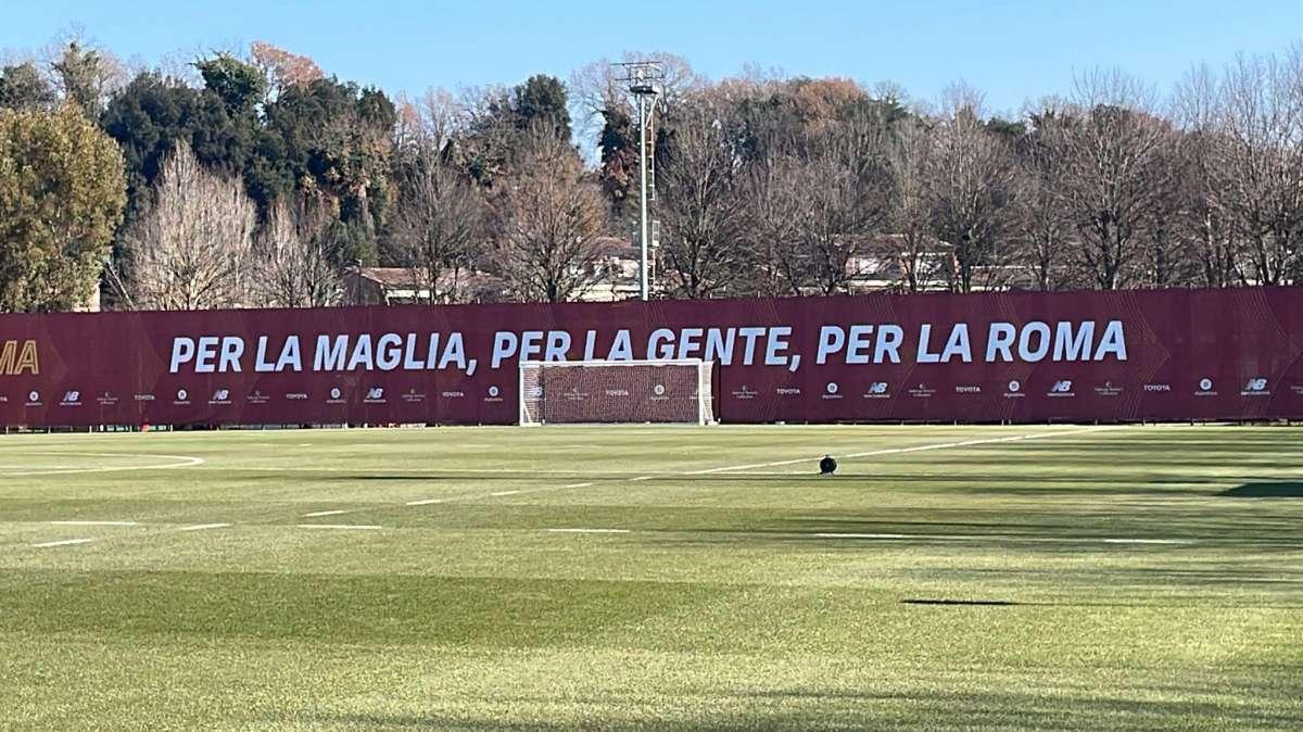 TRIGORIA - L'allenamento di rifinitura in vista di Roma-Monza